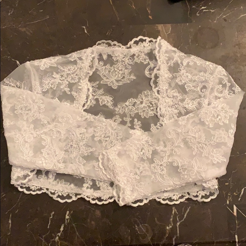HTS Wedding Lace Bridal Dress Topper (NEW)